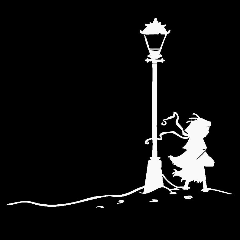 Narnia 'Lamp Post | Little Girl' Vinyl Car Sticker
