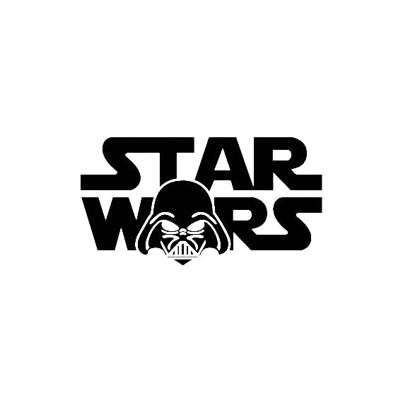 Star Wars 'Logo | Darth Vader Helmet' Vinyl Car Sticker