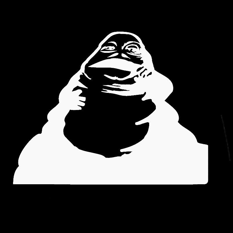 Star Wars 'Jabba the Hutt' Vinyl Car Sticker