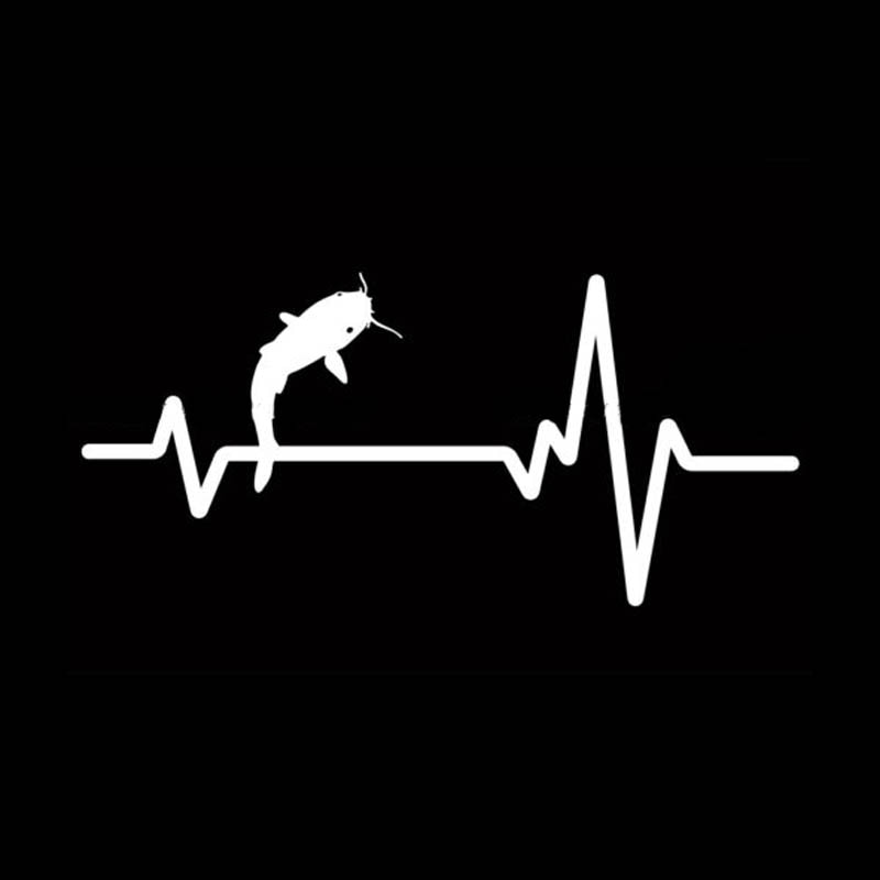 Heart Rate Line 'Catfish' Vinyl Car Sticker