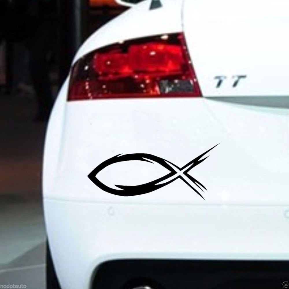 Ichthys Symbol Vinyl Car Sticker