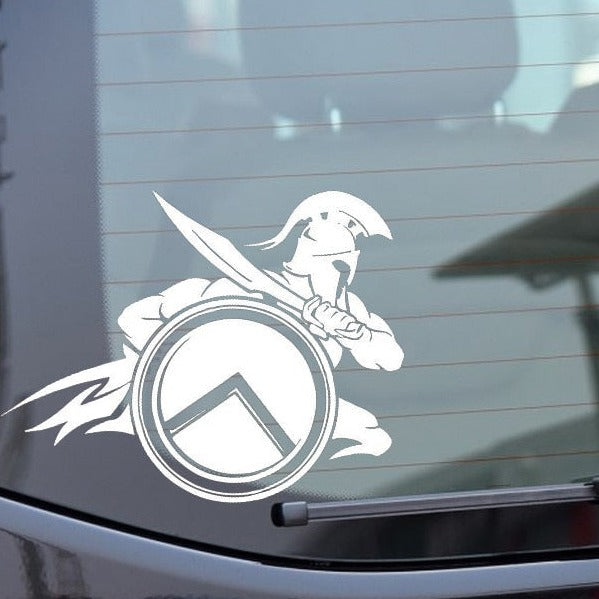 The 300 Spartans 'Spartan Warrior | Attacking' Vinyl Car Sticker
