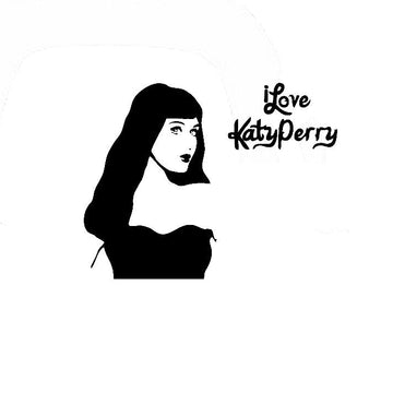 Music 'I Love Katy Perry' Vinyl Car Sticker