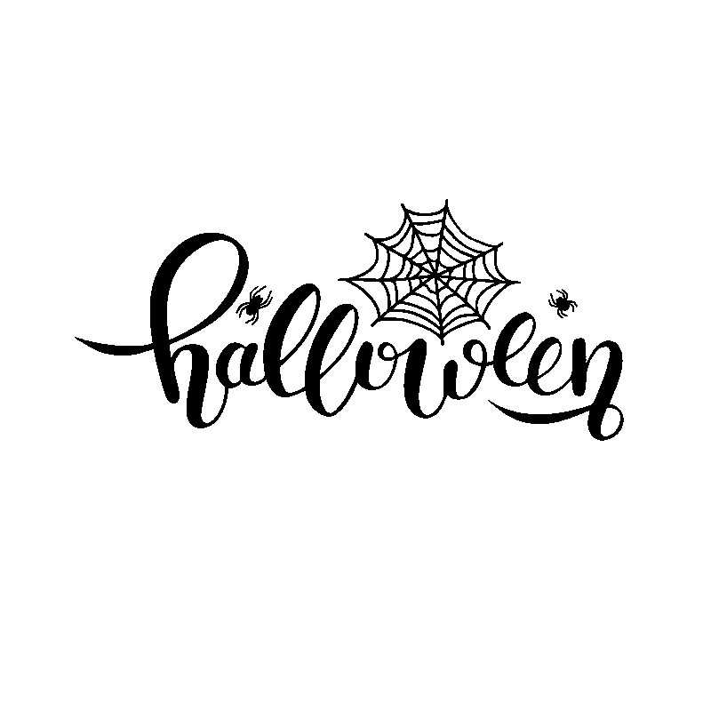 Halloween 'Spider Web' Vinyl Car Sticker