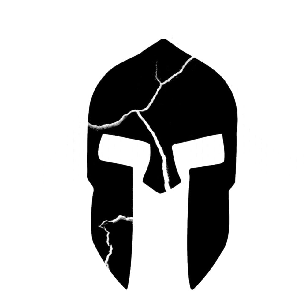 The 300 Spartans 'Cracked Helmet' Vinyl Car Sticker