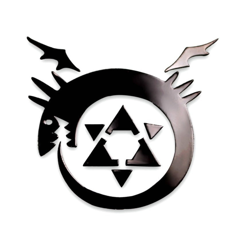 Fullmetal Alchemist 'Ouroboros Symbol' Metal Car Sticker