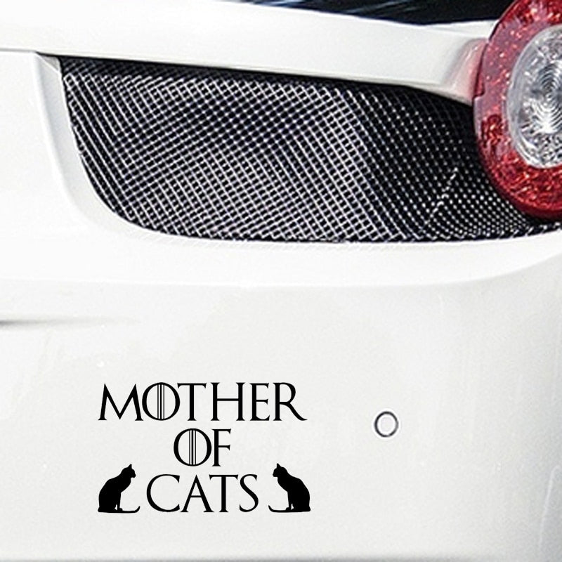 Game of Thrones 'Mother of Cats' Vinyl Car Sticker