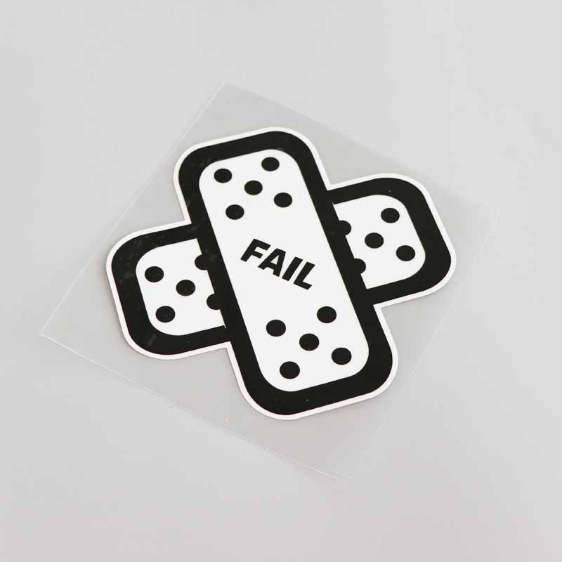 Cute 'Cross Fail Bandage' Vinyl Car Sticker