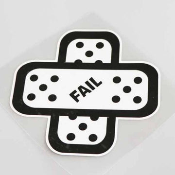 Cute 'Cross Fail Bandage' Vinyl Car Sticker