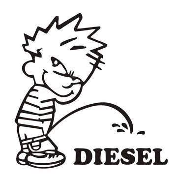 Diesel 'Naughty Boy | Peeing' Vinyl Car Sticker