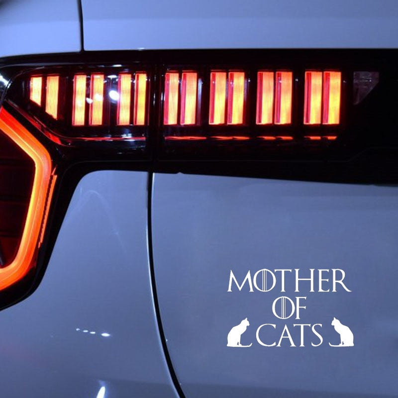 Game of Thrones 'Mother of Cats' Vinyl Car Sticker