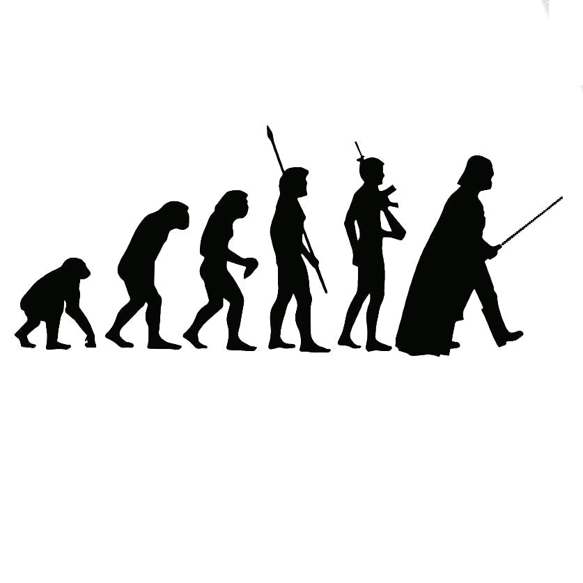 Star Wars 'The Evolution of Darth Vader' Vinyl Car Sticker