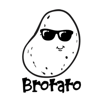 Brotato Potato 'Wearing Sunglasses' Vinyl Car Sticker