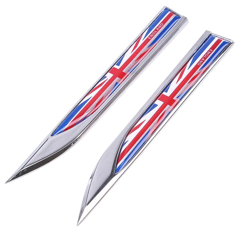 Side Fender Knife 'England Emblem Flag' Metal Car Sticker