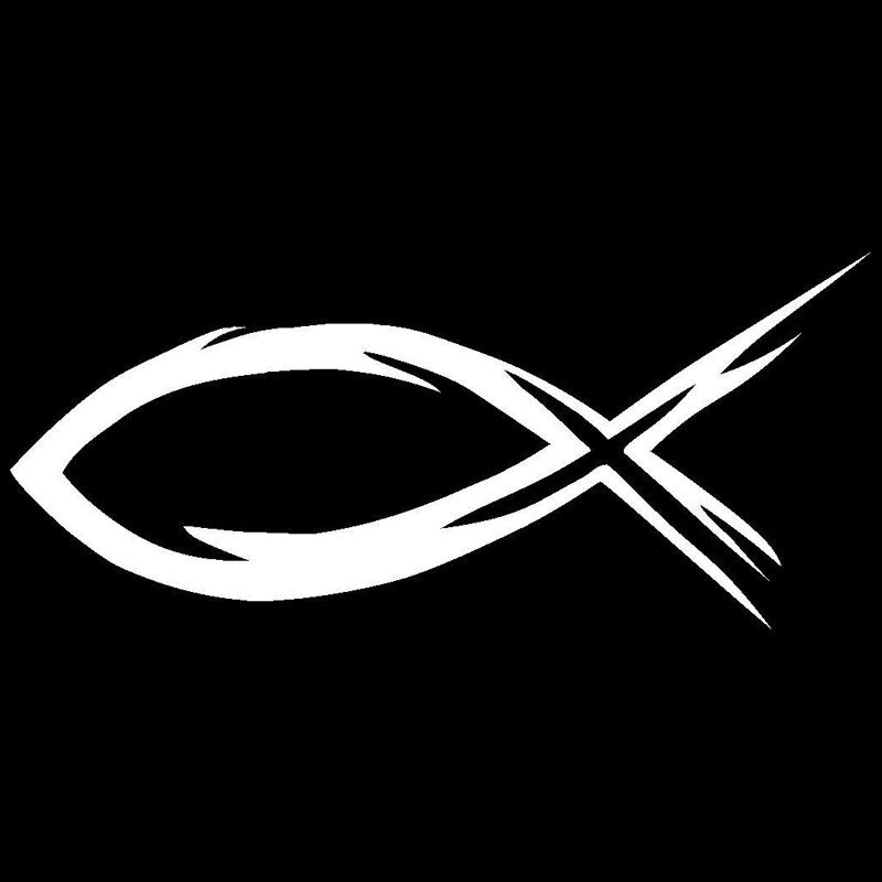 Ichthys Symbol Vinyl Car Sticker