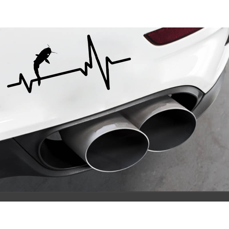 Heart Rate Line 'Catfish' Vinyl Car Sticker