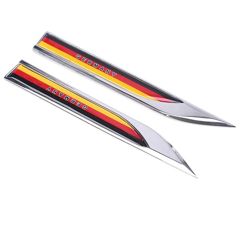 Side Fender Knife 'Germany Emblem Flag' Metal Car Sticker