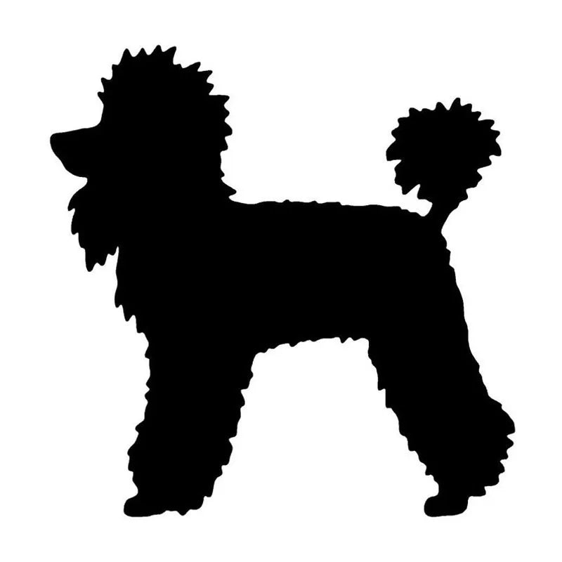 Poodle Dog Vinyl Car Sticker