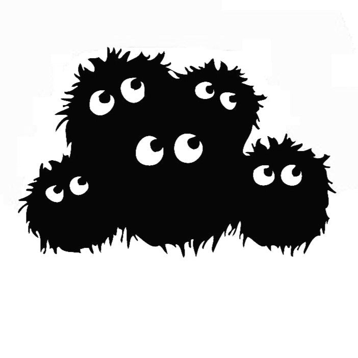 Anime 'Wondering Soot Sprites' Vinyl Car Sticker