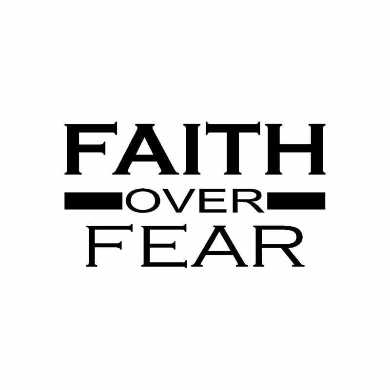 Faith Over Fear Vinyl Car Sticker