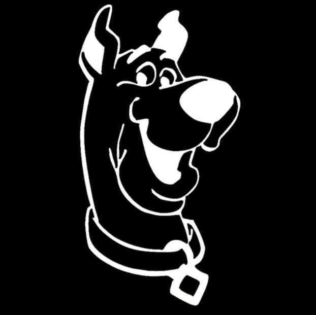 Scooby-Doo 'Head' Vinyl Car Sticker