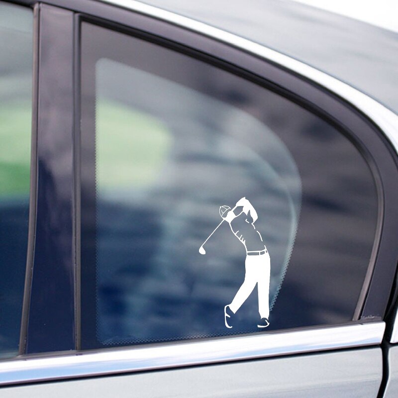 Golfer 'Golf Swing' Vinyl Car Sticker