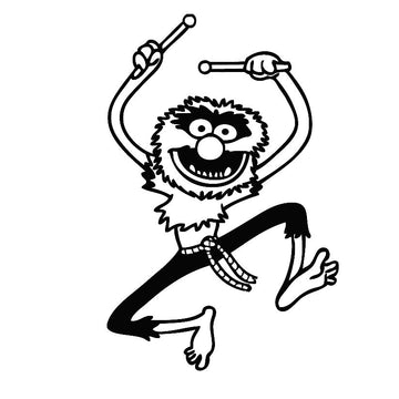 The Muppet Show 'Animal | Wild Drummer' Vinyl Car Sticker