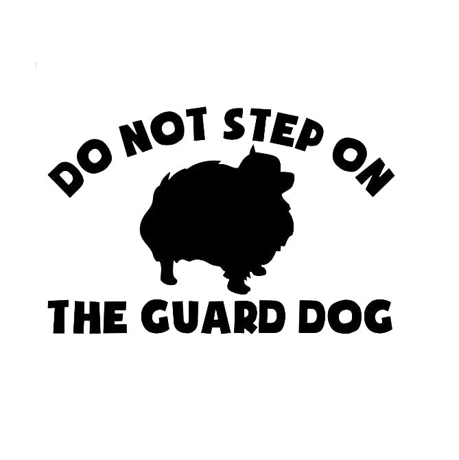 Cute Dog 'Do Not Step On | The Guard Dog' Vinyl Car Sticker