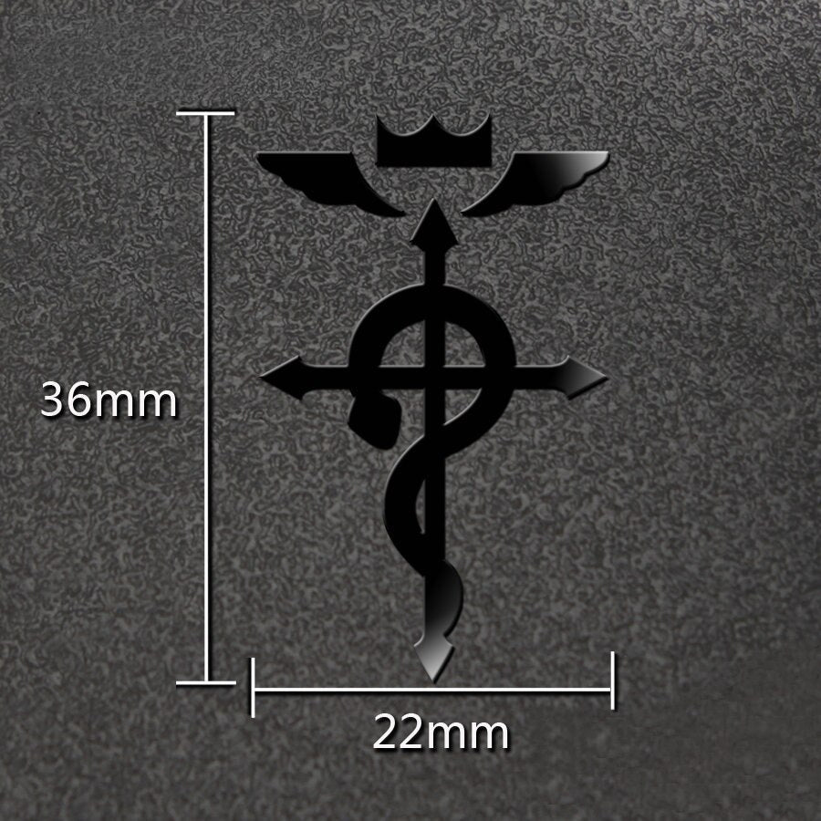 Fullmetal Alchemist 'Flamel Symbol' Metal Car Sticker
