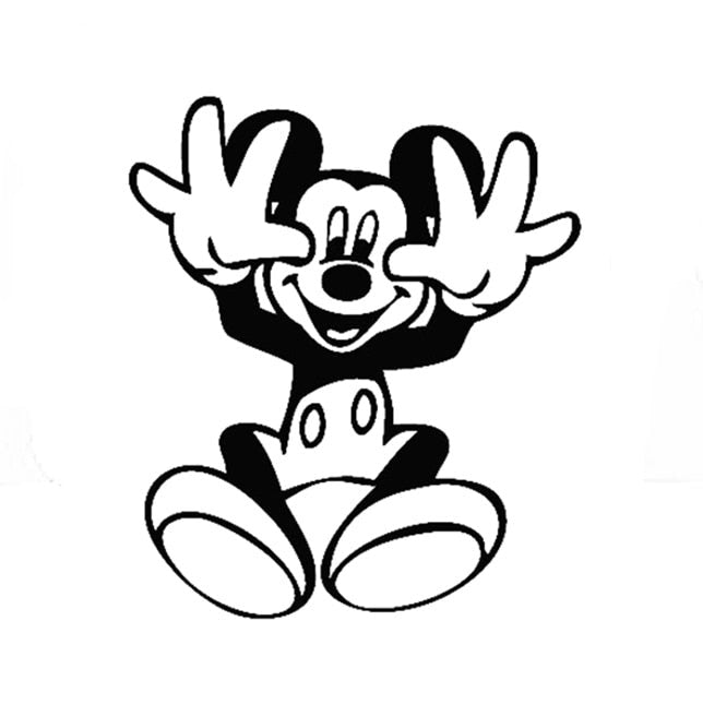 Mickey Mouse Clubhouse 'Mickey | Showing Hand' Vinyl Car Sticker