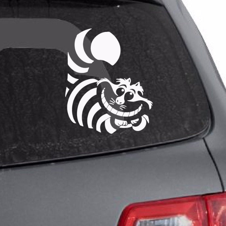 Cute Cat 'Smiling' Vinyl Car Sticker