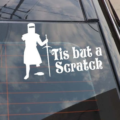Monty Python and the Holy Grail 'Black Knight | Tis But A Scratch' Vinyl Car Sticker