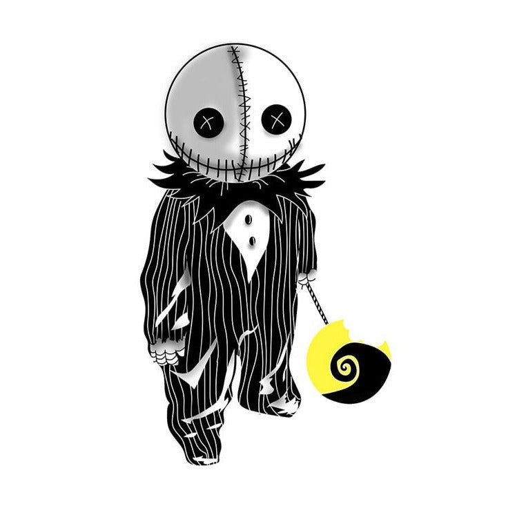 Jack Skellington x Sam Vinyl Car Sticker