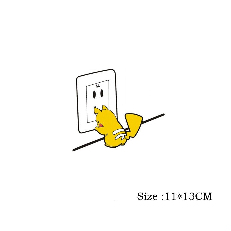 Pokemon 'Pikachu Plug | Socket' Vinyl Car Sticker