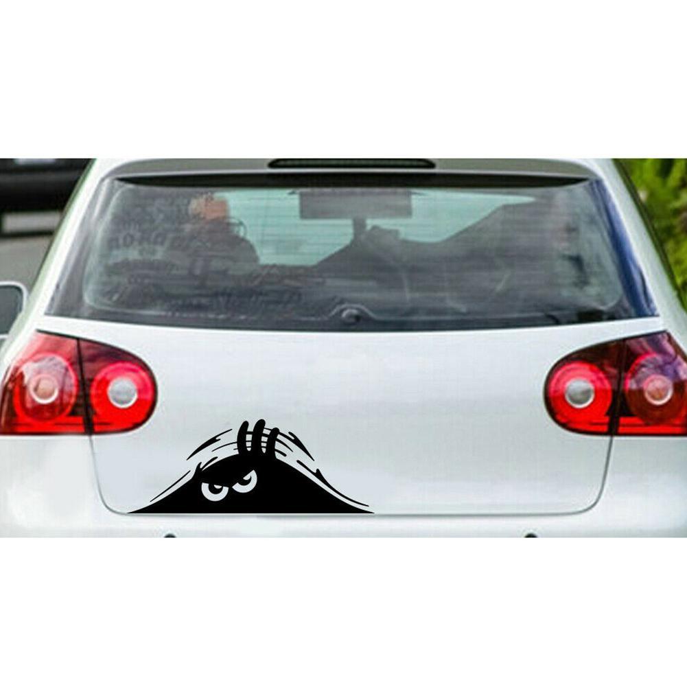 Cool 'Peeking Monster | Big Eyes' Vinyl Car Peeker Sticker