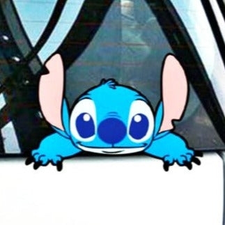 Lilo & Stitch 'Stitch | Peeking' Vinyl Car Peeker Sticker
