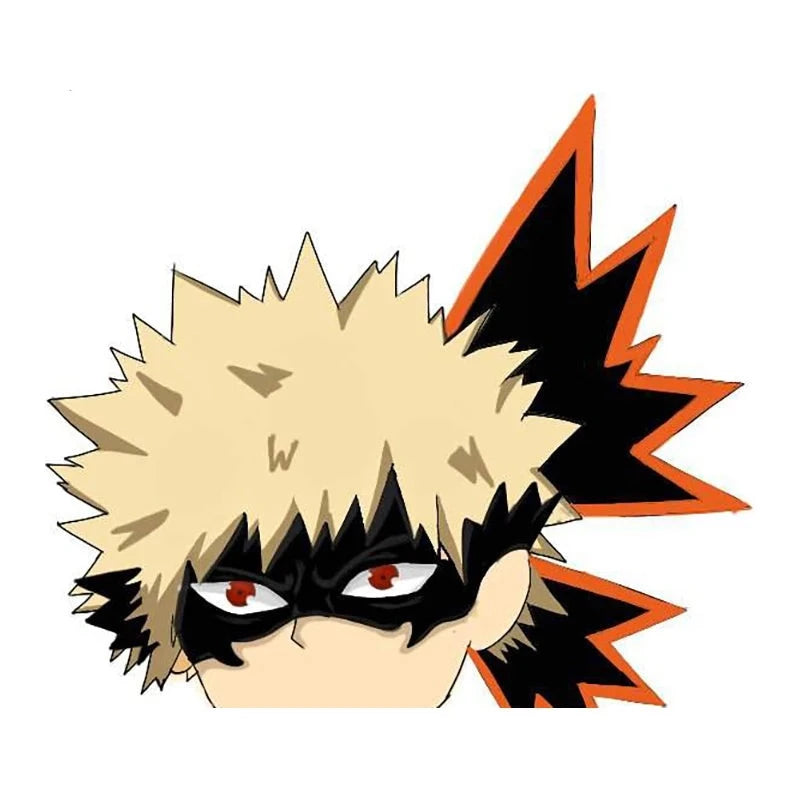 My Hero Academia 'Katsuki Bakugo | Kacchan | Hero Mask' Vinyl Car Peeker Sticker