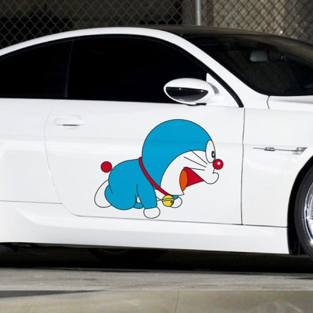 Doraemon 'Crawling | Right' Vinyl Car Sticker