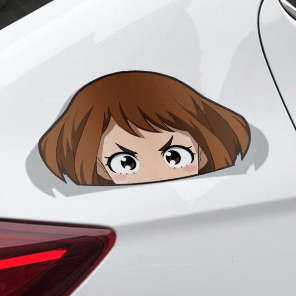 My Hero Academia 'Ochaco | Angry | Shadow' Vinyl Car Peeker Sticker