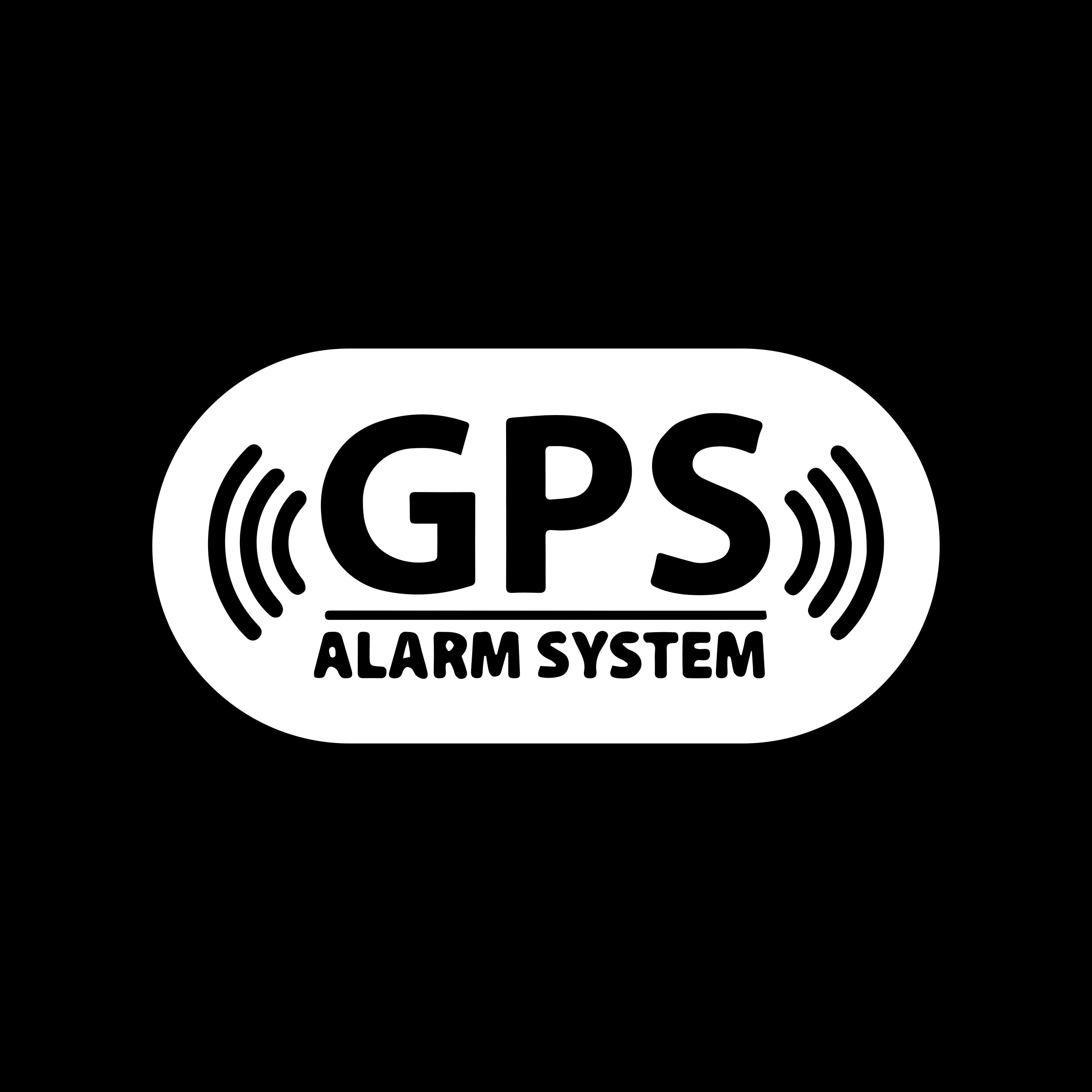 Cool 'GPS Alarm System' Vinyl Car Sticker