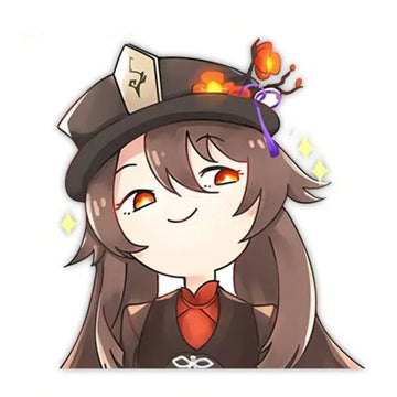 Genshin Impact 'Hu Tao | Smirking' Vinyl Car Sticker