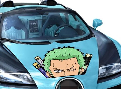 One Piece 'Roronoa Zoro | Serious' Vinyl Car Peeker Sticker