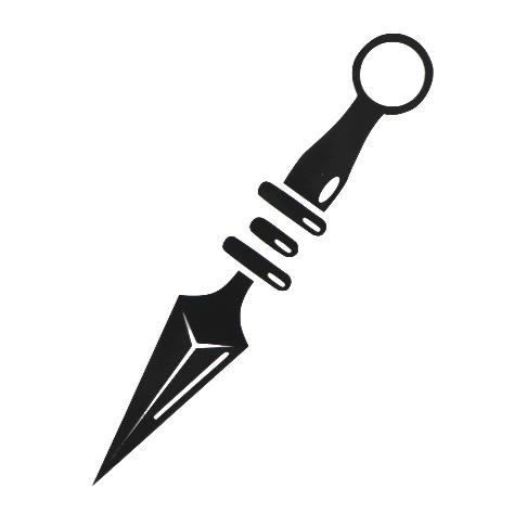Naruto 'Kunai Weapon' Vinyl Car Sticker