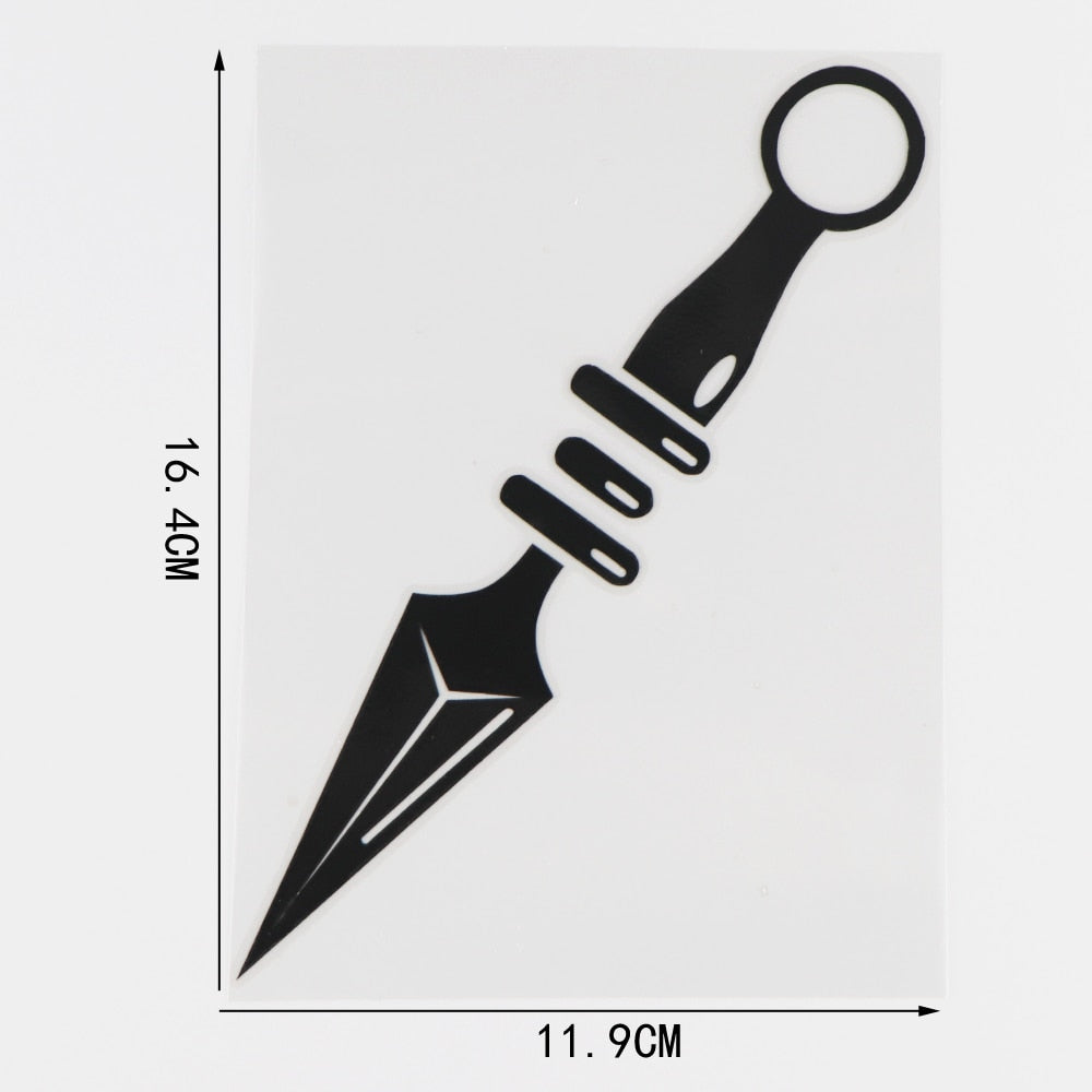 Naruto 'Kunai Weapon' Vinyl Car Sticker
