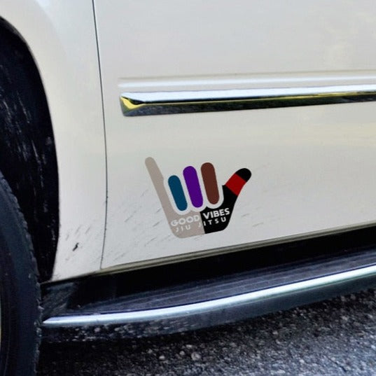 Jiu Jitsu 'Good Vibes | Hang Loose Hand' Vinyl Car Sticker