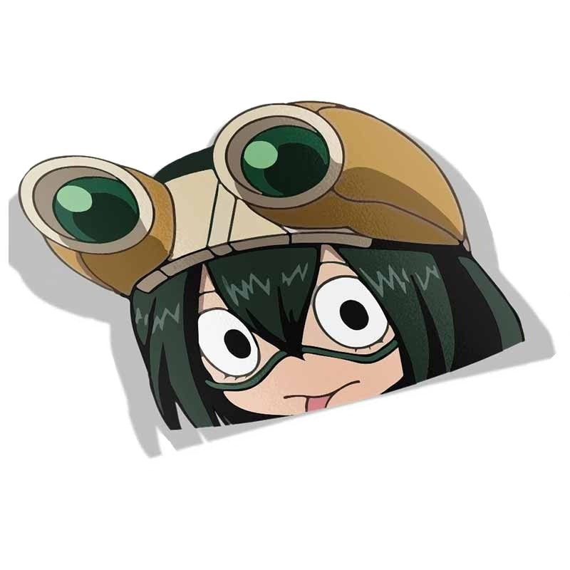 My Hero Academia 'Tsuyu | Goggles | Shadow' Vinyl Car Peeker Sticker