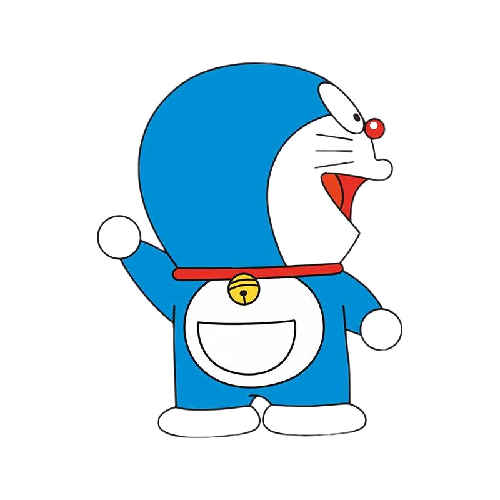 Doraemon 'Raised Hand | Right' Vinyl Car Sticker