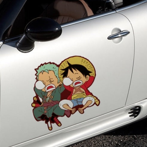 One Piece 'Sleeping Zoro And Luffy | Snot Bubble | Left' Vinyl Car Sticker