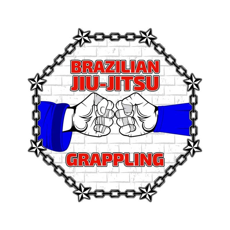 Brazilian Jiu Jitsu 'Fist Bump | Grappling' Vinyl Car Sticker