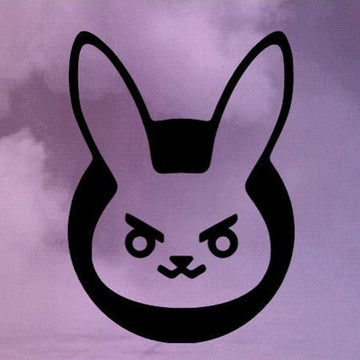 Overwatch 'D.Va Bunny Logo | Head' Vinyl Car Sticker